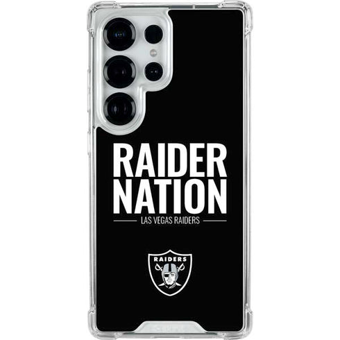 NFL Las Vegas Raiders Team Motto Galaxy S25 Ultra Clear Case
