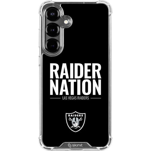 NFL Las Vegas Raiders Team Motto Galaxy S26 Clear Case