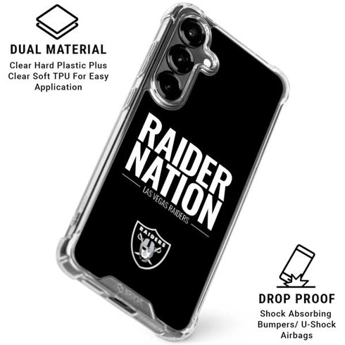 NFL Las Vegas Raiders Team Motto Galaxy S26 Plus Clear Case