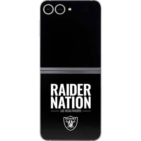 NFL Las Vegas Raiders Team Motto Galaxy Z Flip6 Skin