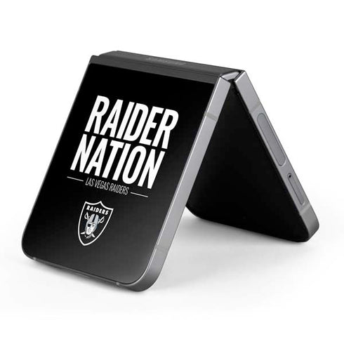 NFL Las Vegas Raiders Team Motto Galaxy Z Flip6 Skin