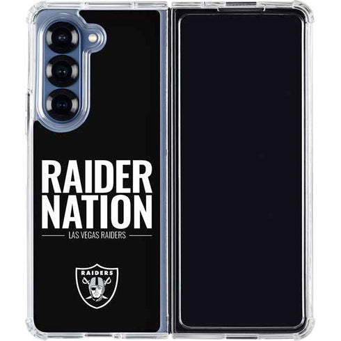 NFL Las Vegas Raiders Team Motto Galaxy Z Fold6 Clear Case