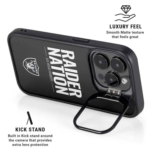NFL Las Vegas Raiders Team Motto iPhone 13 Pro Kickstand Case