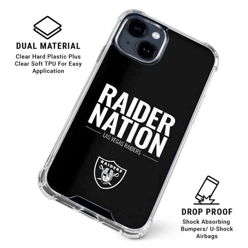 NFL Las Vegas Raiders Team Motto iPhone 15 Clear Case