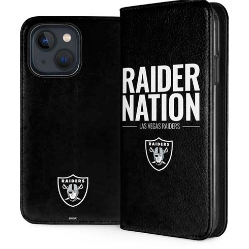 NFL Las Vegas Raiders Team Motto iPhone 15 Folio Case