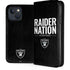 NFL Las Vegas Raiders Team Motto iPhone 15 Plus Folio Case