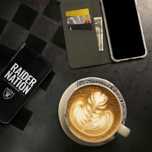 NFL Las Vegas Raiders Team Motto iPhone 15 Plus Folio Case
