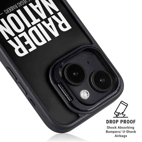 NFL Las Vegas Raiders Team Motto iPhone 15 Plus Kickstand Case