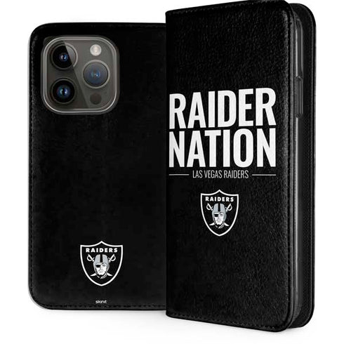NFL Las Vegas Raiders Team Motto iPhone 15 Pro Folio Case