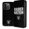 NFL Las Vegas Raiders Team Motto iPhone 15 Pro Folio Case