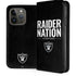 NFL Las Vegas Raiders Team Motto iPhone 15 Pro Folio Case