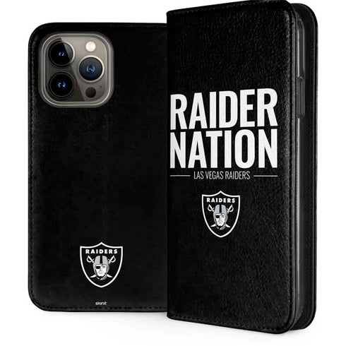 NFL Las Vegas Raiders Team Motto iPhone 15 Pro Max Folio Case