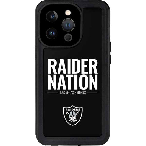 NFL Las Vegas Raiders Team Motto iPhone 15 Pro Waterproof Case