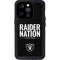 NFL Las Vegas Raiders Team Motto iPhone 15 Pro Waterproof Case