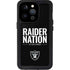 NFL Las Vegas Raiders Team Motto iPhone 15 Pro Waterproof Case