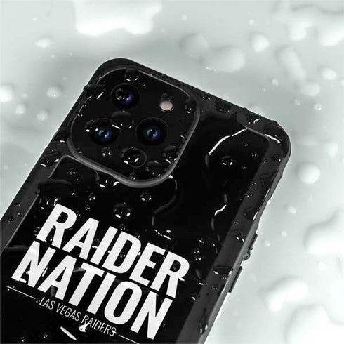 NFL Las Vegas Raiders Team Motto iPhone 15 Pro Waterproof Case