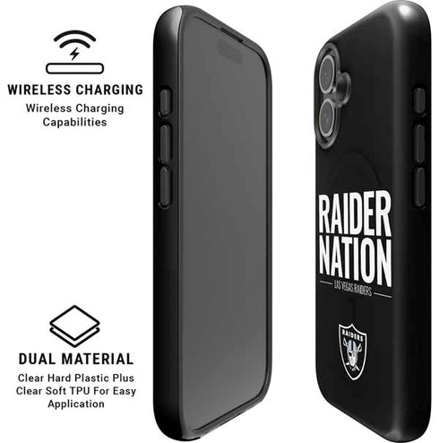 NFL Las Vegas Raiders Team Motto iPhone 16 Magsafe Impact Case