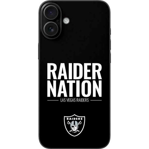 NFL Las Vegas Raiders Team Motto iPhone 16 Plus Skin