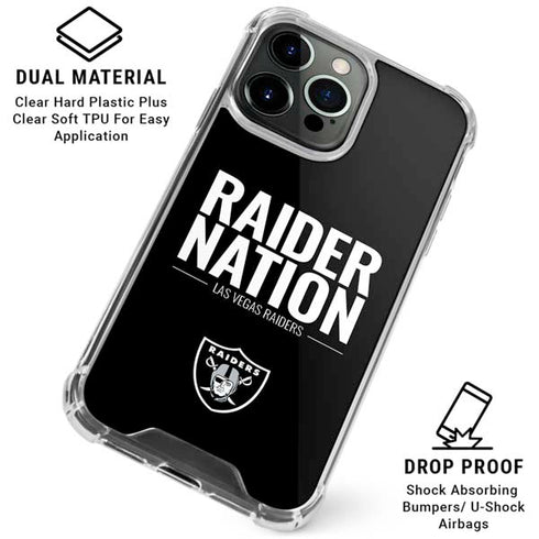 NFL Las Vegas Raiders Team Motto iPhone 16 Pro Max Clear Case