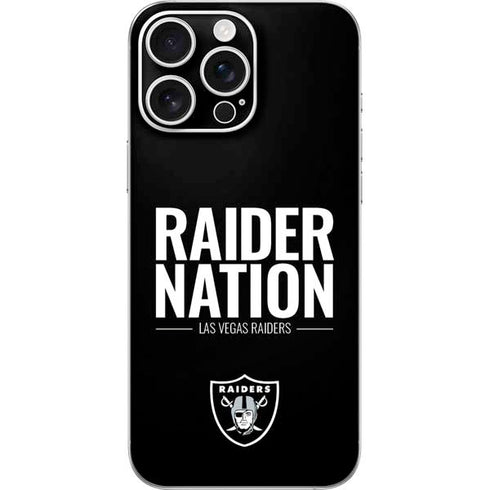 NFL Las Vegas Raiders Team Motto iPhone 16 Pro Max Skin