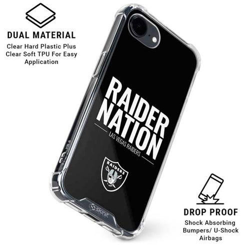 NFL Las Vegas Raiders Team Motto iPhone 16e Clear Case