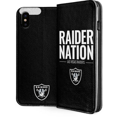 NFL Las Vegas Raiders Team Motto iPhone 8 Folio Case