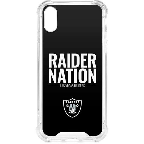 NFL Las Vegas Raiders Team Motto iPhone XS Clear Case