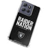 NFL Las Vegas Raiders Team Motto Moto G 5G (2025) Clear Case
