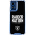 NFL Las Vegas Raiders Team Motto Moto G Play 4G (2024) Clear Case