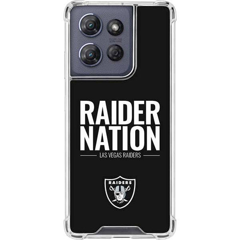 NFL Las Vegas Raiders Team Motto Moto G Stylus 5G (2025) Clear Case