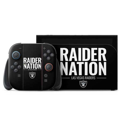 NFL Las Vegas Raiders Team Motto Nintendo Skins