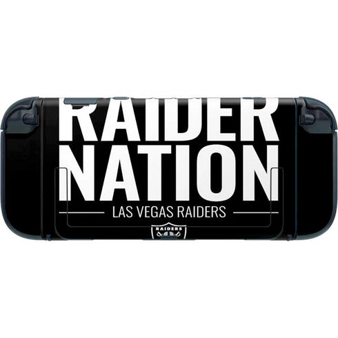 NFL Las Vegas Raiders Team Motto Nintendo Switch 2 (2025) with Joy-Con Skin