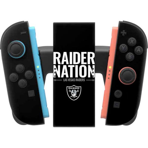 NFL Las Vegas Raiders Team Motto Nintendo Switch 2 (2025) Joy-Con Controller Skin