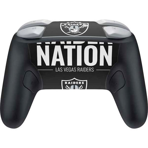 NFL Las Vegas Raiders Team Motto Nintendo Switch 2 (2025) Pro Controller Skin
