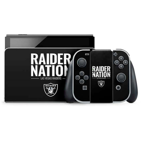 NFL Las Vegas Raiders Team Motto Nintendo Skins