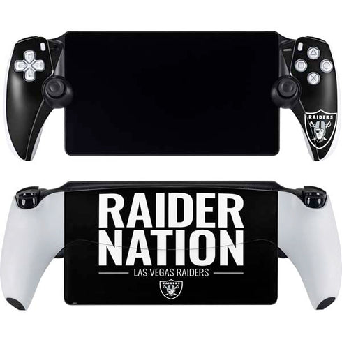 NFL Las Vegas Raiders Team Motto PlayStation Portal Remote Player Skin