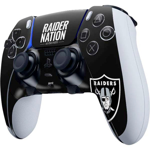 NFL Las Vegas Raiders Team Motto PS5 DualSense Edge Pro Controller Skin