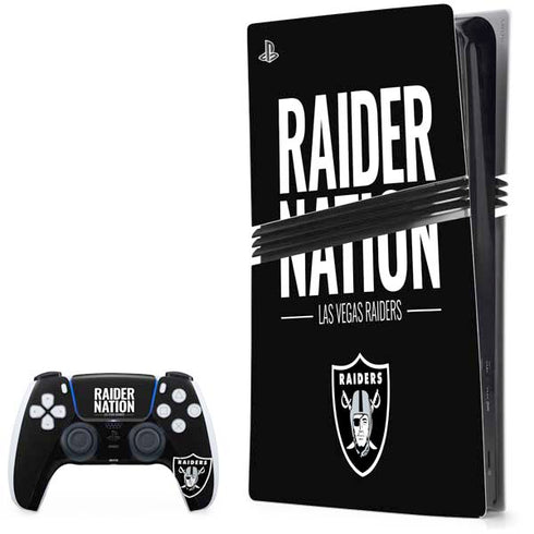 NFL Las Vegas Raiders Team Motto PS5 Pro Bundle Skin
