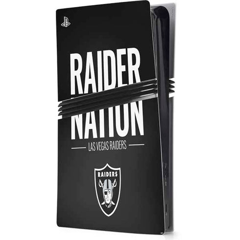 NFL Las Vegas Raiders Team Motto PS5 Pro Console Skin