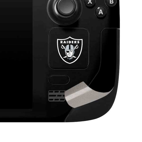 NFL Las Vegas Raiders Team Motto Steam Deck Handheld Gaming Computer Skin