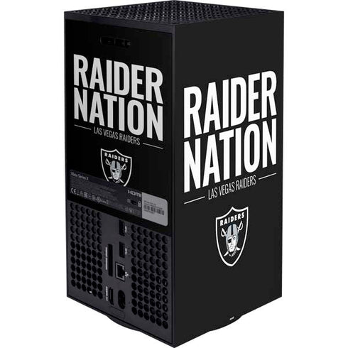 NFL Las Vegas Raiders Team Motto Xbox Series X Bundle Skin