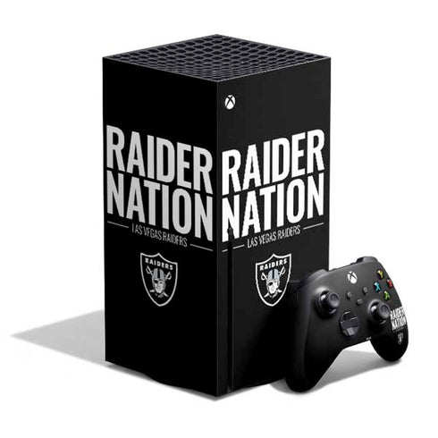 NFL Las Vegas Raiders Team Motto Xbox Series X Skins