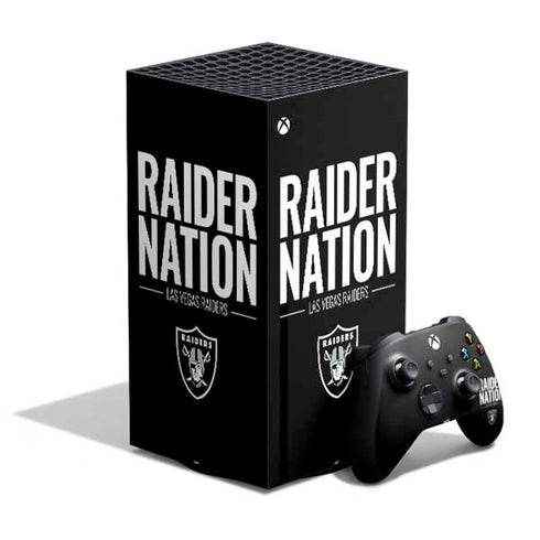 NFL Las Vegas Raiders Team Motto XBox Series X Digital Edition Bundle Skin