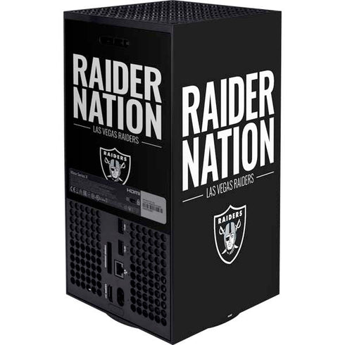 NFL Las Vegas Raiders Team Motto XBox Series X Digital Edition Bundle Skin