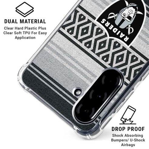 NFL Las Vegas Raiders Trailblazer Galaxy A36 5G Clear Case
