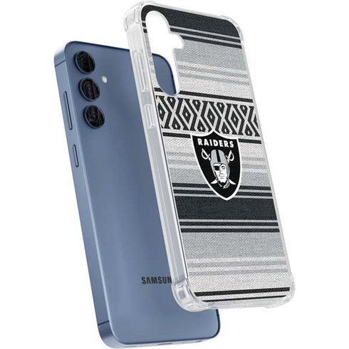 NFL Las Vegas Raiders Trailblazer Galaxy A55 5G Clear Case