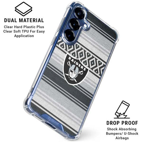 NFL Las Vegas Raiders Trailblazer Galaxy S25 Clear Case