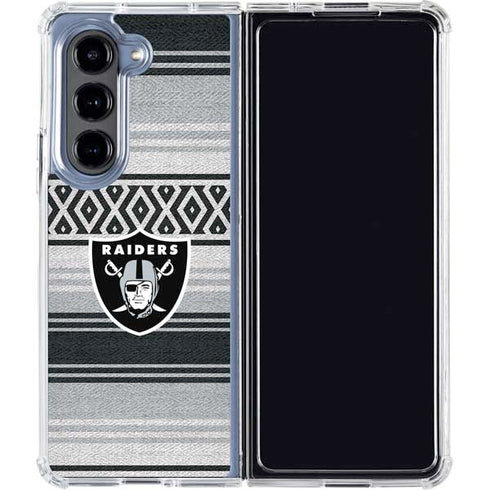 NFL Las Vegas Raiders Trailblazer Galaxy Z Fold5 5G Clear Case