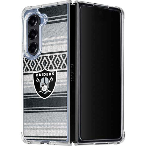 NFL Las Vegas Raiders Trailblazer Galaxy Z Fold5 5G Clear Case