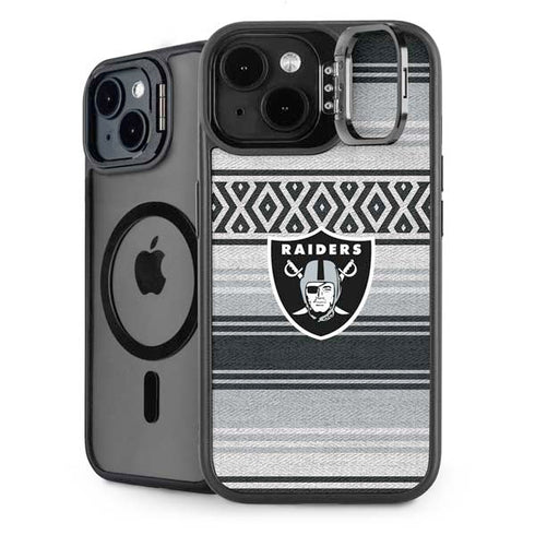 NFL Las Vegas Raiders Trailblazer iPhone 15 Plus Kickstand Case